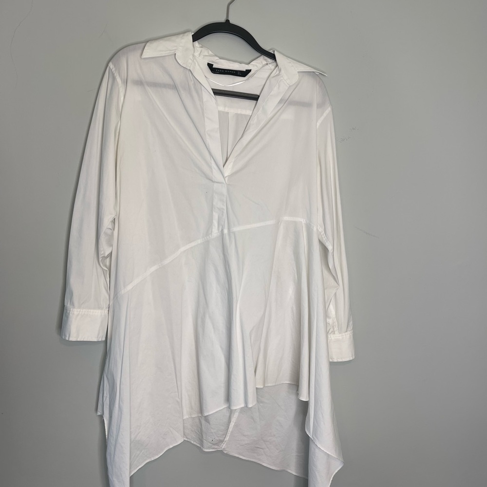 Long sleeve white dress
